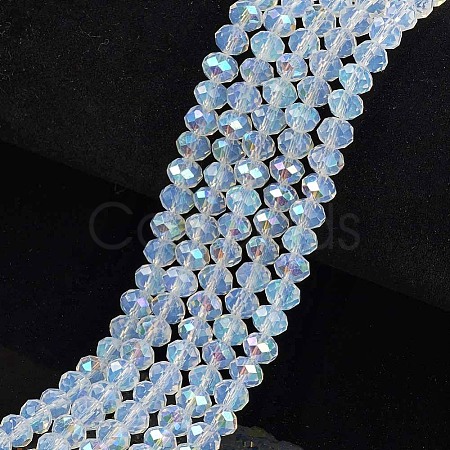 Electroplate Glass Beads Strands EGLA-A034-J1mm-L07-1