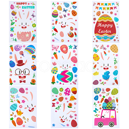 Easter Theme PVC Wall Stickers DIY-WH0449-66-1