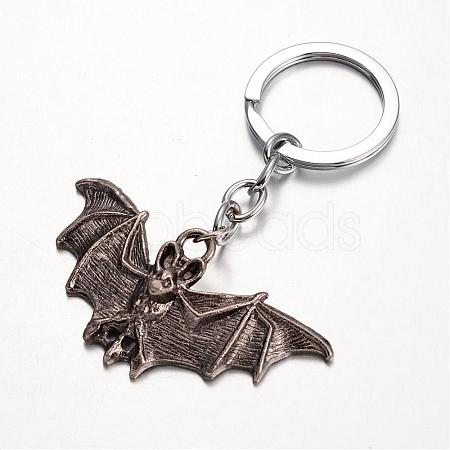 Bat Alloy Keychain KEYC-M019-06AS-1