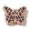 Silicone Beads, Butterfly, PeachPuff, 24x30x9mm, Hole: 2mm