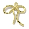 Alloy ABS Pearl Pendants, Cadmium Free & Nickel Free & Lead Free, Bowknot Charms, Golden, 24x22x4.5mm, Hole: 1.6mm