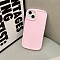 Candy Solid Color Matte Silicone Mobile Phone Cover, Pink, 16.1x7.85x0.8cm, Fit for iphone 13 ProMax