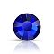 Preciosa&reg MAXIMA Crystal No Hotfix Flatback Stones, Czech Crystal, Dura Foiling, Round(438 11 615 Chaton Rose), 30240 Cobalt Blue, SS6(1.9~2.1mm)