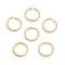 Aluminum Open Jump Rings, Round Ring, Light Gold, 11x1.5mm, Inner Diameter: 8mm