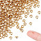 Unicraftale 300Pcs 304 Stainless Steel Spacer Beads, Rondelle, Real 24K Gold Plated, 3x2mm, Hole: 1.8mm