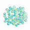 Imitation Pearl Acrylic Cabochons, Dome, Green Yellow, 4x2mm, about 10000pcs/bag