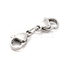 304 Stainless Steel Double Lobster Claw Clasps STAS-E178-01B-P-2