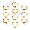 Eco-Friendly Brass Earring Hoops Findings KK-TA0007-40-18