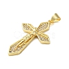 Brass Micro Pave Cubic Zirconia Pendants KK-A212-05D-G-2