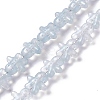 Pearl Luster Plated Electroplate Glass Beads GLAA-P005-PL02-1
