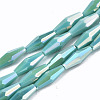 Electroplate Glass Beads Strands X-EGLA-S194-03A-A04-1