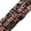 Natural Rhodonite Beads Strands G-G085-A16-01-1