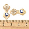 Alloy Blue Enamel Connector Charms ENAM-S003-02J-3