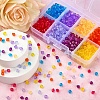 1160Pcs 8 Colors Transparent Acrylic Beads MACR-YW0001-86-5