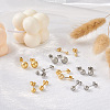  Jewelry 16Pairs 8 Styles 304 Stainless Steel Textured Ball Stud Earrings for Women EJEW-PJ0001-04-4