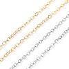 10Pcs 2 Colors Iron Cable Chain Necklaces for Men Women MAK-YW0001-03-3