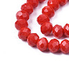 Opaque Solid Color Glass Beads Strands X-EGLA-A034-P8mm-D22-2