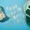 KISSITTY 18Pcs 9 Shapes Natural Capiz Shell Pendants SHEL-KS0001-01-3