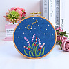 Flower & Constellation Pattern 3D Bead Embroidery Starter Kits DIY-P077-086-1