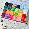 8400Pcs 24 Colors Handmade Polymer Clay Beads CLAY-YW0001-11A-4mm-4