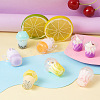 Fashewelry 32Pcs 16 Style Imitation Bubble Tea & Ice Cream Resin Pendants RESI-FW0001-07-4