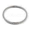 201 Stainless Steel Hinged Bangle STAS-Z057-01D-1