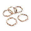 Natural Rutilated Quartz Bead Stretch Bracelets BJEW-K213-38-1