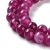 Dyed Natural Malaysia Jade Beads Strands G-G021-02A-03-4