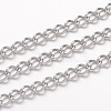 304 Stainless Steel Curb Chains CHS-K005-02P-0.8mm-1