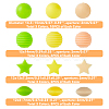 HOBBIESAY 12 Style Food Grade Eco-Friendly Silicone Beads SIL-HY0001-06-2