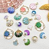 Zinc Alloy Enamel Pendants PW-WG9A069-01-2