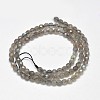 Faceted Round Natural Labradorite Bead Strands G-F289-09-2