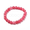 Natural Chalcedony Stretch Bracelet for Women Men Gift BJEW-JB06690-4