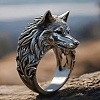 Wolf Zinc Alloy Finger Rings for Men PW-WG8046D-03-1