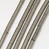 Electroplate Non-magnetic Synthetic Hematite Beads Strands G-J164A-3mm-06-1