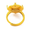 Brass Adjustable Ring Components KK-G502-06G-3