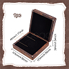 Square Wooden Single Coin Storage Boxes CON-WH0089-55-2