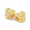 Valentine's Day Rack Plating Alloy European Beads FIND-B034-24G-2