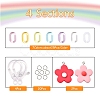 DIY Candy Color Flower Pendant Necklace Making Kit DIY-YW0005-24-2