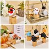 Wooden Birds and Tree Stump Ornaments JX730A-7