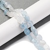 Natural Rainbow Moonstone & Aquamarine Beads Strands G-L610-B03-01-2