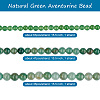 Yilisi 3 Strands 3 Style Natural Green Aventurine Beads Strands G-YS0001-07-4