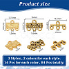 PandaHall Elite 84Pcs 6 Styles Alloy Chandelier Components Links FIND-PH0020-20-2