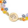 Colorful Flower Glass Seed Beads Bracelets for Women BJEW-MZ00068-3