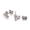 304 Stainless Steel Stud Earrings X-EJEW-N045-05P-2