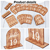 Arch Shaped Wooden Vertical Sign Holders ODIS-WH0057-02-4