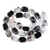 Natural Black Rutilated Quartz Beads Strands G-T138-03-3