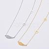 304 Stainless Steel Cable Chains Pendant Necklaces NJEW-F267-22-1