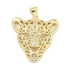 Brass Micro Pave Cubic Zirconia Pendants KK-K354-13C-G-1