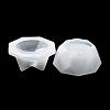 Faceted Octagon DIY Silicone Candle Cup Molds DIY-P078-07-3